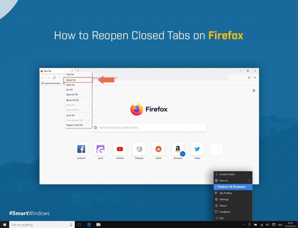 firefox close all tabs