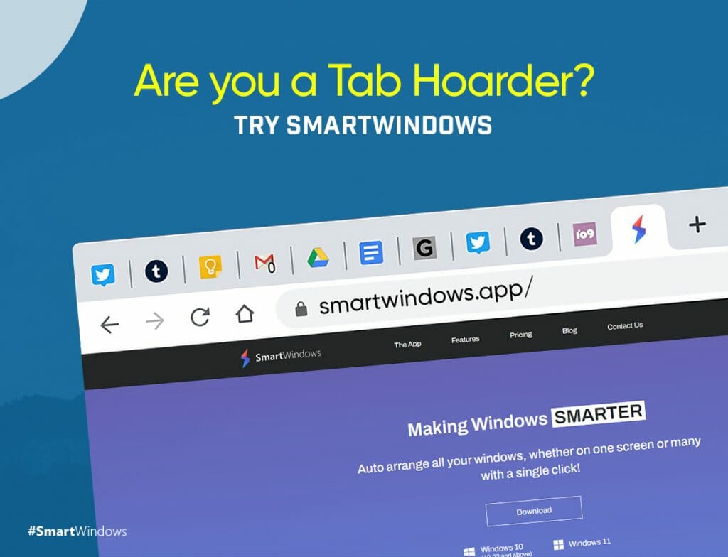Are you a Tab Hoarder? Try SmartWindows