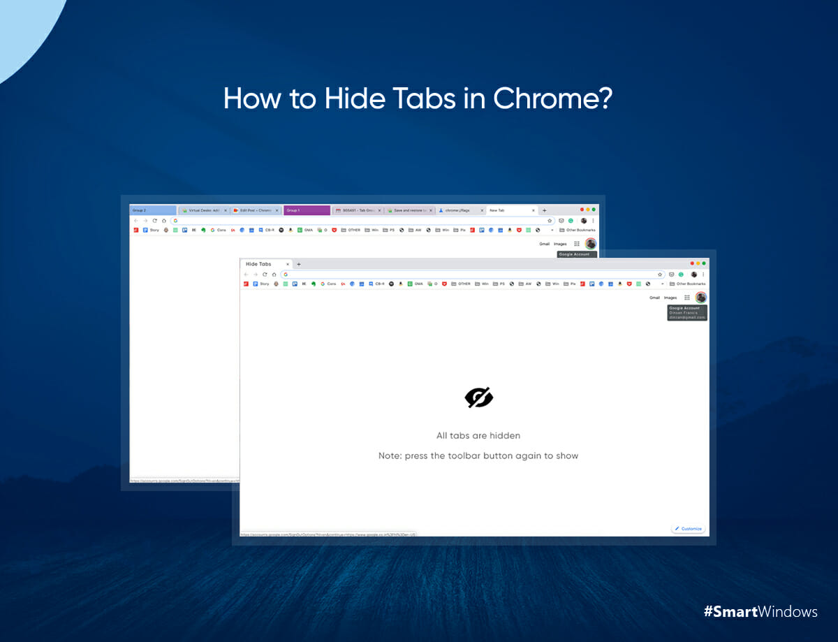 How to Hide Tabs in Chrome?