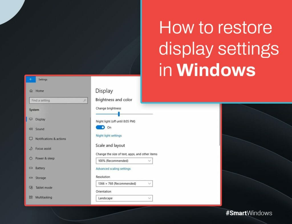 How to Restore Display Settings in Windows – Ultimate Guide