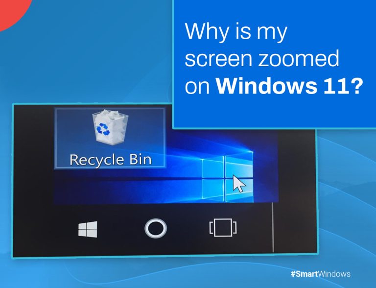 why is my computer screen zoomed in windows 11